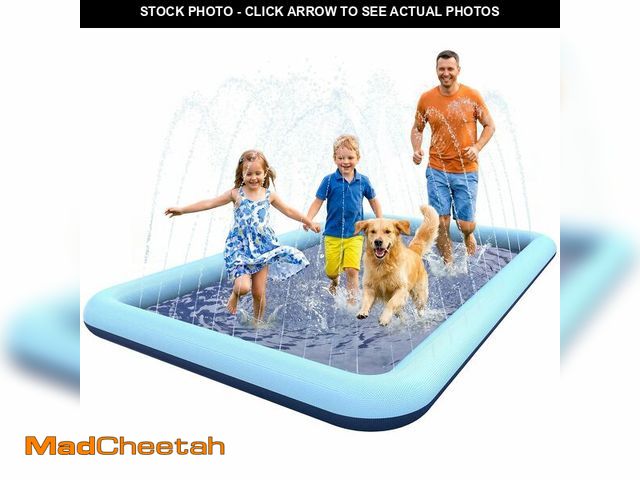Lot 74-14303623 - VISTOP Non-Slip Splash Pad for Kids and Dog, Thicken Sprinkler Pool Summer Outdoor Water Toys - Fun ...