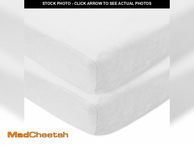 Lot 74-13540016 - American Baby Company 2 Pack Heavenly Soft Chenille Fitted Crib Sheet 28" x 52", Warm and Cozy Neutr...