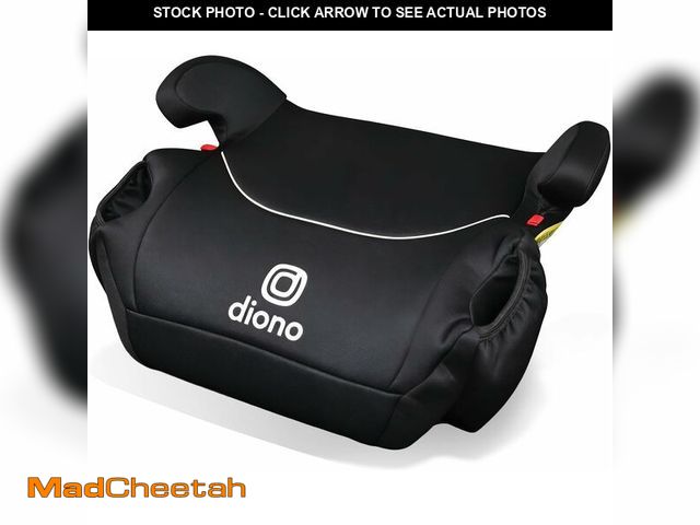 Lot 74-14359033 - Diono Solana, No Latch, Single Backless Booster Car Seat, Lightweight, Machine Washable Covers, Cup ...