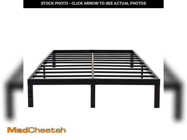 Lot 74-12689835 - 45MinST 14 Inch Reinforced Platform Bed Frame/3500lbs Heavy Duty/Easy Assembly Mattress Foundation/S...