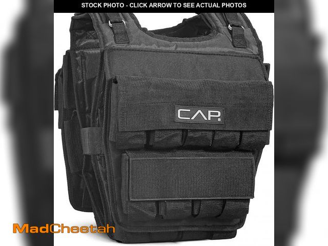 Lot 74-12365821 - CAP Barbell Adjustable Weighted Vest, 100 lb - USED