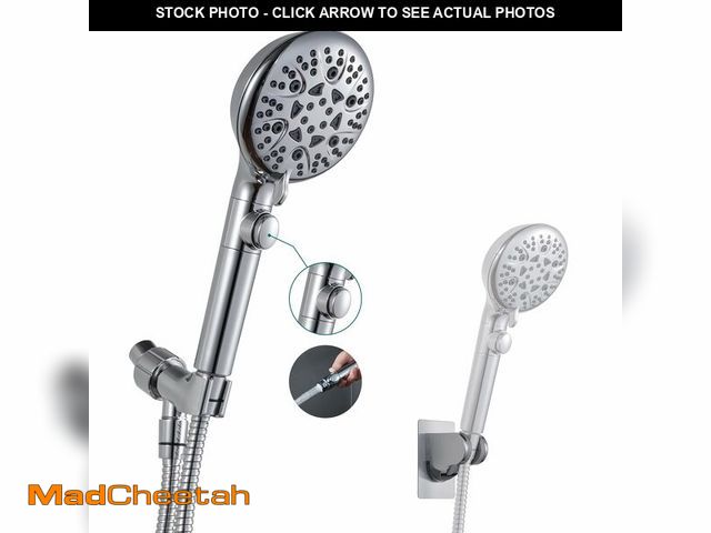 Lot 74-13625445 - GwernKB Handheld Shower Head with On Off Switch 8-Mode High Pressure Showerhead with 79 Inches Extra...