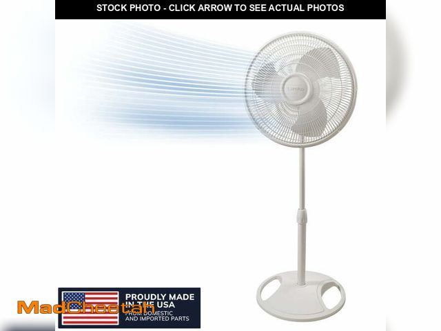 Lot 74-14350912 - Lasko 16" Oscillating Pedestal Fan with Adjustable Height and Tilt-Back Head for Whole Room Cooling,...