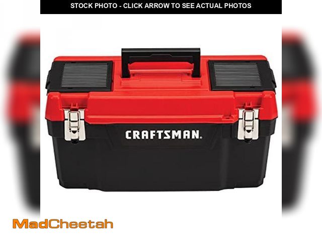 Lot 74-12137600 - CRAFTSMAN Tool Box, Lockable 20-inch with Removable Tray and Small Parts Storage (CMST20901) - UNUSE...