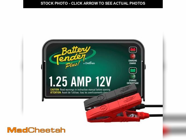 Lot 74-13780084 - Battery Tender Plus 12V 1.25 AMP Car &amp; Motorcycle Battery Charger and Maintainer, Float Charge f...