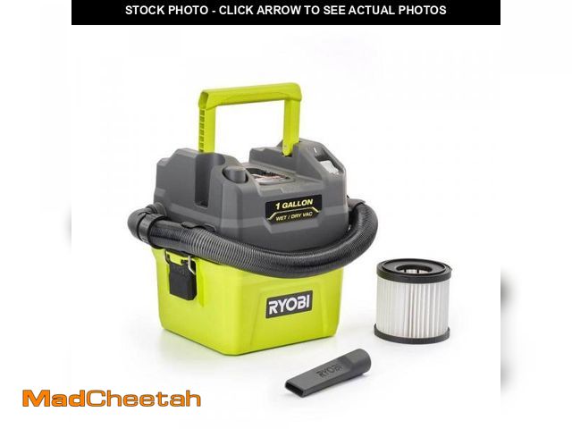 Lot 74-11826682 - RYOBI ONE+ 18V Cordless 1 Gal. Wet/Dry Vacuum (Tool Only) - UNUSED