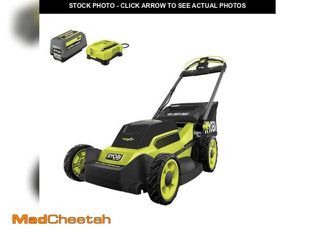 Lot 74-12784189 - RYOBI 40V HP Brushless 20" Cordless Electric Battery Multi-Blade Walk Behind Self-Propelled Lawn Mow...