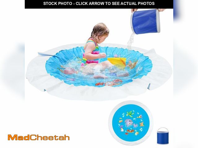 Lot 74-14267595 - Giveuplay 7.2 X 7.2 Feet Baby Beach PoolÃ¯Â¼ÅKiddie Pool and Beach BlanketÃ¯Â¼Å2 in 1 Toddler Padd...