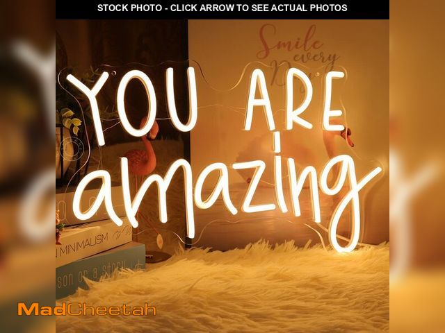 Lot 74-12717590 - SYLHOME You Are Amazing LED Neon Light Sign 5V Girls Boys Bedroom Living Room Classroom Wall Decor S...