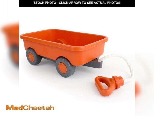 Lot 74-11550675 - Green Toys Wagon, Orange CB - Pretend Play, Motor Skills, Kids Outdoor Toy Vehicle. No BPA, phthalat...