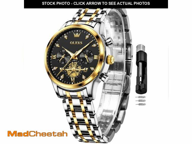 Lot 74-14383611 - OLEVS Womens Watch Business Dress Diamond Female Watches for Ladies Analog Quartz Stainless Steel Wa...