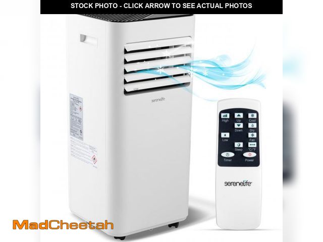 Lot 74-12164474 - SereneLife SLPAC180W Portable Conditioner-3-in-1 Compact Standing Air Conditioner for Room Up to, Fl...