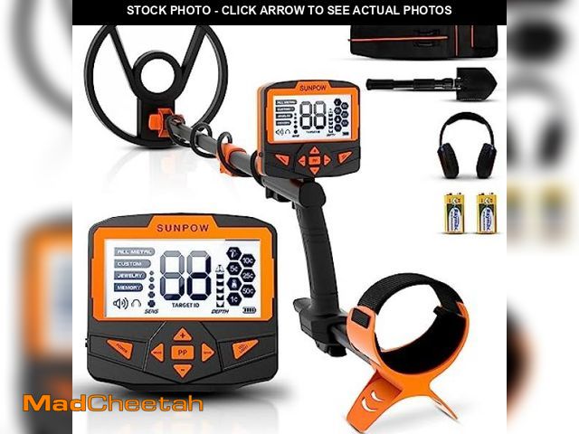 Lot 74-11909945 - SUNPOW Metal Detector for Adults Professional - Waterproof Higher Accuracy 5 Modes Gold Metal Detect...