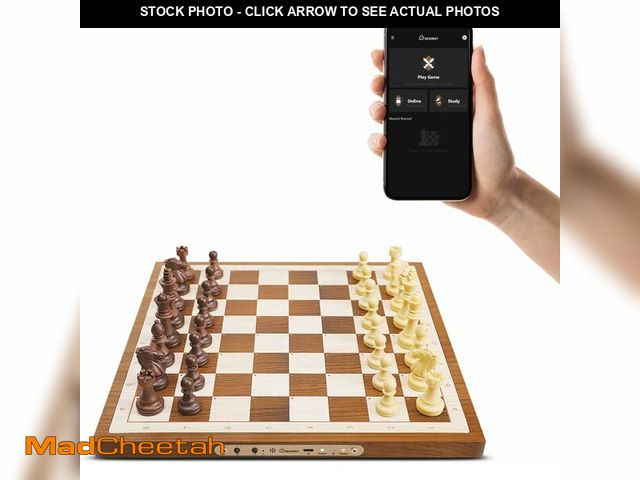 Lot 74-13709348 - Chessnut Air Electronic Chess Set, A magnificently Handcrafted Wooden Chess Board with Extra Queens,...