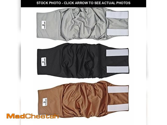 Lot 74-9959505 - Pet Parents Premium Washable Belly Bands for Male Dogs &amp; Extendrs, (3pack) of Male Dog Diapers &...