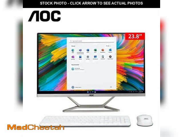 Lot 74-13765414 - (PIN LOCKED) AOC 23.8" FHD All-in-One Desktop Computer for Business &amp; Home Office, Ryzen 3 3250U...