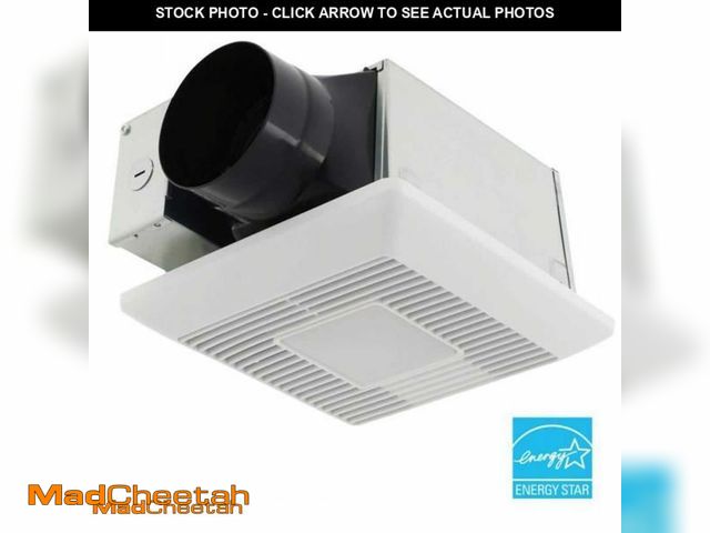 Lot 74-11583018 - Panasonic Whisper Mighty LED Pick-A-Flow 70-90CFM Ceiling/Wall ENERGY STAR Bathroom Exhaust Fan 9.5 ...