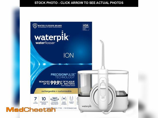 Lot 74-14341367 - Waterpik ION Professional Water Flosser, Rechargeable and Portable for Teeth, Gums, Braces, 10 Setti...