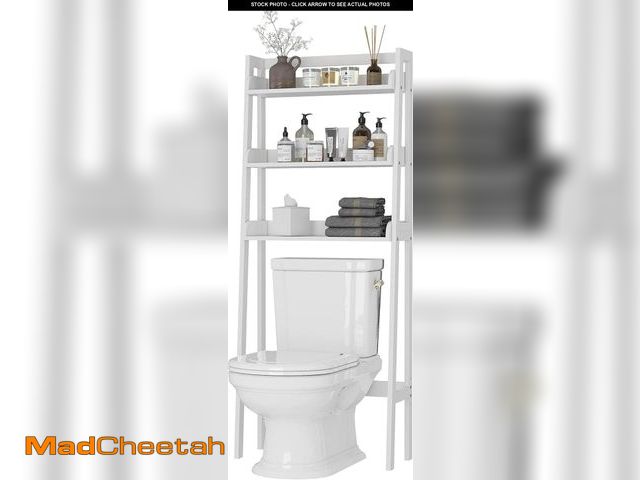 Lot 74-12167948 - UTEX Over The Toilet Storage Shelf, 3-Tier Over Toilet Bathroom Organizer, Above Toilet Shelves Rack...