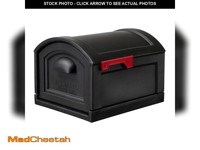 Lot 74-13770933 - Step2 Town-to-Town Extra Large T4 Sized Resin Mailbox Black Onyx - UNUSED