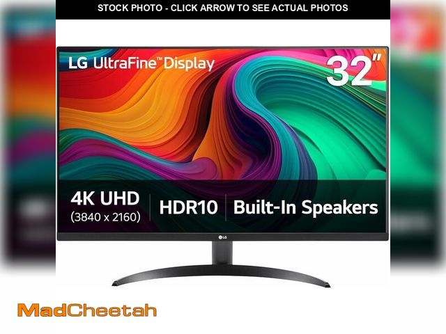 Lot 74-14591280 - LG 32UR500K-B Ultrafine 32-inch 4K UHD (3840x2160) Computer Monitor HDR10 Built-in Speaker x2 OnScre...
