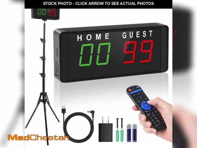 Lot 74-12441914 - Samshow LED Electronic Scoreboard Digital Score Keeper with Remote &amp; Tripod, Electric Scoreboard...