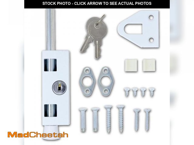 Lot 74-11557129 - SUMMIT DOORWARE Sliding Patio Door Lock for Enhanced Home Security  Sliding Door Locks with 2 Keys  ...