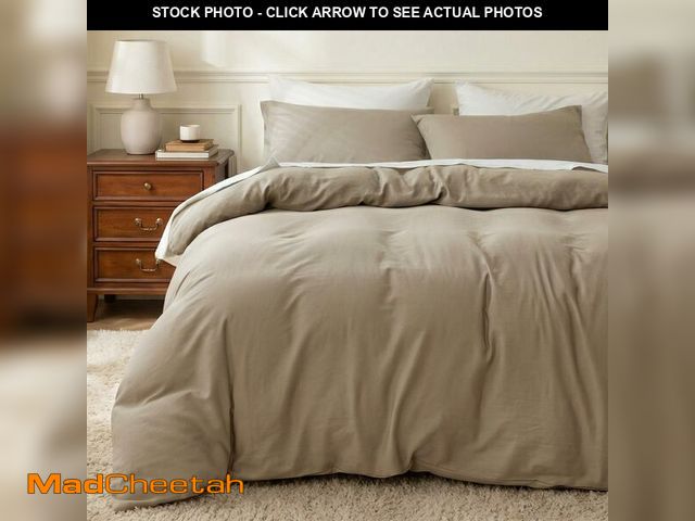 Lot 74-14334948 - HeimenAogo Egyptian Cotton Duvet Cover Set Twin/Twin XL, Ultra Soft and Breathable Comforter Cover w...
