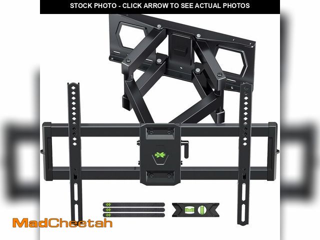 Lot 74-14147554 - Full Motion TV Wall Mount for Most 37"-84" Flat Screen TV, Swivel or Tilt TV Wall Bracket with Dual ...