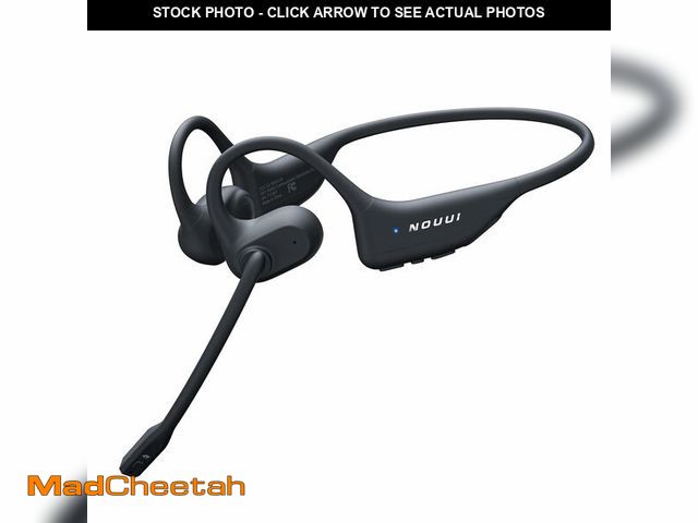 Lot 74-12704211 - NOUUI Open Ear Headphones with Mic, Bluetooth Headset with Microphone (AI Noise Cancelling), Bluetoo...