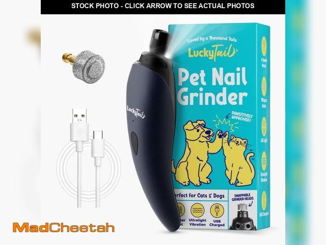 Lot 74-12438927 - LuckyTail Pet Nail Grinder for Dogs and Cats - Super Quiet and Low Vibration Electric Dog Nail Grind...
