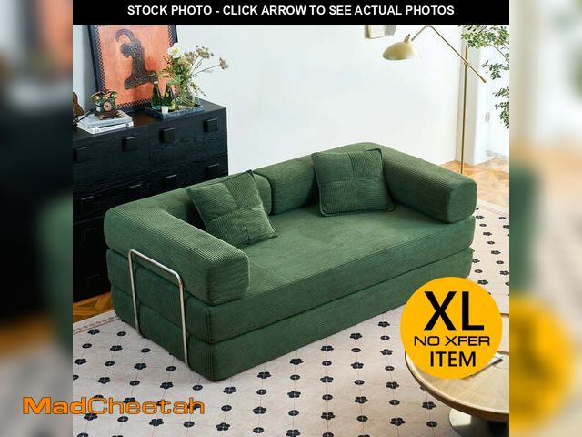 Lot 74-14371772 - YINIX 81.6" Sleeper Sofa with Two Pillows, Comfy Modular Convertable Sofa Couch for Living Room, Sma...