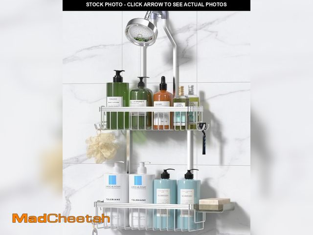 Lot 74-12315485 - YASONIC Shower Caddy Hanging, Never Rust Shower Organizer Hanging, Aluminum Shower Racks for Inside ...