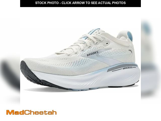 Lot 74-13701274 - Brooks Women's Adrenaline GTS 25 Supportive Running &amp; Walking Shoe -Star White/Nantucket/Chrome ...