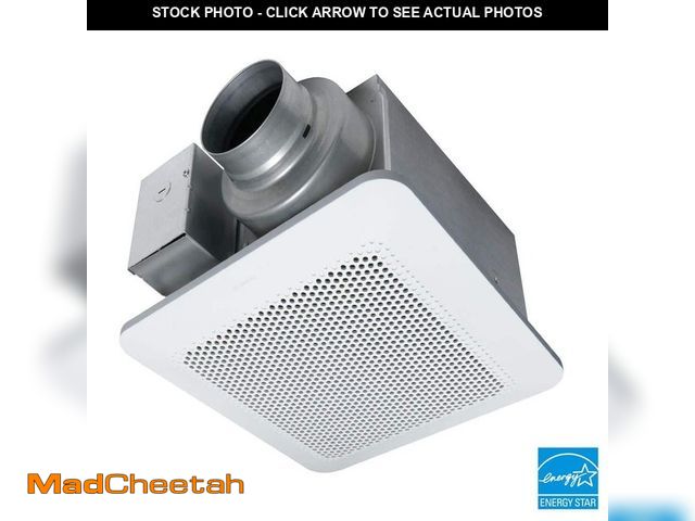 Lot 74-13778752 - Panasonic Whisper Choice DC Pick-A-Flow 80/110 CFM Ceiling Bathroom Exhaust Fan with Flex-Z Fast Bra...