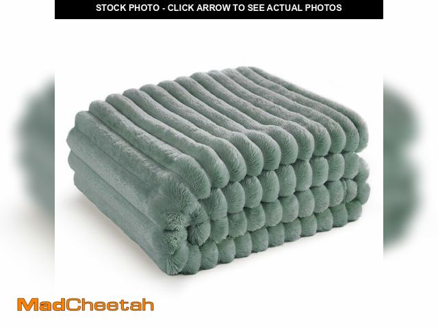 Lot 74-12451154 - Bedsure Green Throw Blanket for Couch - GentleSoft Cozy Soft Blankets for Women, Cute Small Fleece T...