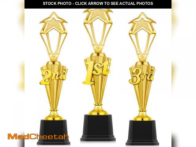 Lot 74-11549977 - Foilswirl 3rd 2nd 1st Place Trophy First Place Plastic Trophy Award for Sports Tournament Funny Priz...