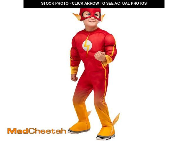 Lot 74-12705394 - Rubies DC League of Super Pets: The Flash Costume for Toddlers, Boy's 4T - USED