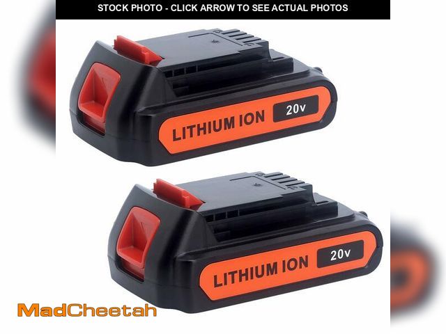 Lot 74-14145316 - Biswaye 4.0Ah 20V Lithium Battery LBXR20 Compatible with Black and Decker 20V Max Battery LBXR2520 L...