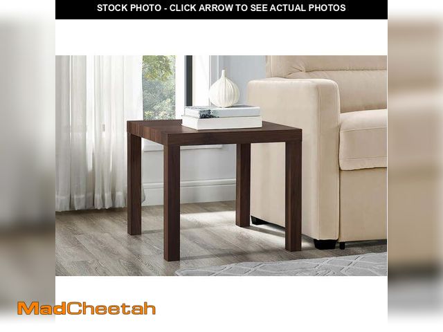 Lot 74-12679862 - Mainstays Parsons End Table, Canyon Walnut - UNUSED