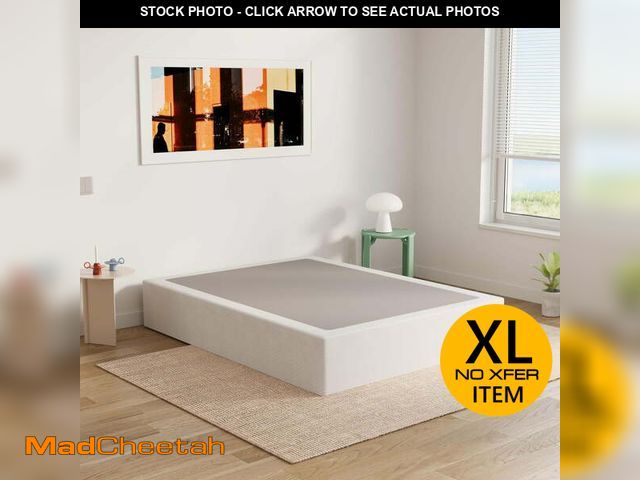 Lot 74-12679222 - ULIESC 9 inch King Metal Box Spring, Sturdy Mattress Foundation, Fabric Cover Included, Easy Assembl...