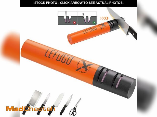 Lot 74-13627007 - LEFUGO Electric Knife Sharpener, 3 Speed Max 7000RPM Handheld Sharpener for Kitchen Knives, Electric...