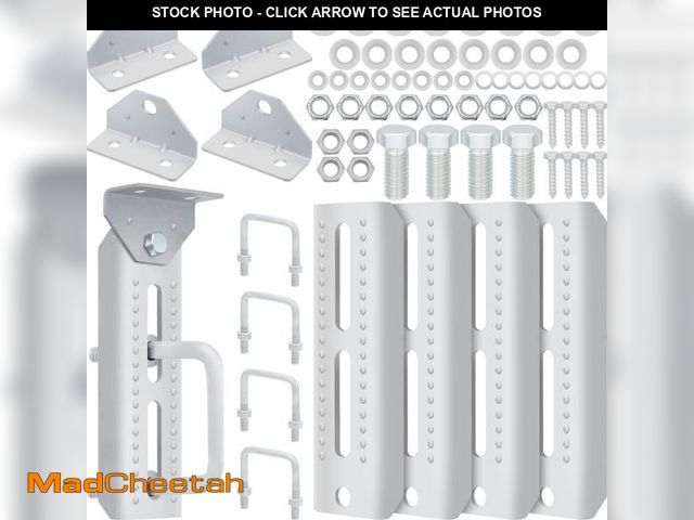Lot 74-12443028 - Tandefio 4 Set 8" Bunk Bracket Kit Galvanized Swivel Top Boat Trailer Parts Heavy Duty Boat Trailer ...