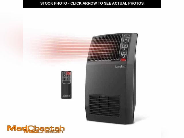 Lot 74-11139935 - Lasko 1500-Watt 20 in. Black Electric Console Ceramic Space Heater with Tip-Over Switch, Adjustable ...