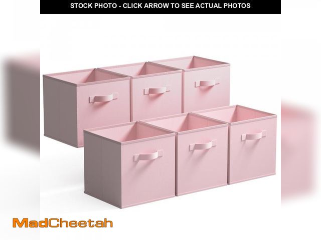 Lot 74-12307289 - GRANNY SAYS Cube Storage Bins, 11 Inch Storage Cube Organizer, Collapsible Fabric Storage Cubes with...