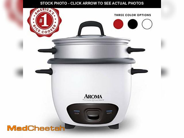 Lot 74-12664064 - Aroma Housewares 14-Cup (Cooked) (7-Cup UNCOOKED) Pot Style Rice Cooker and Food Steamer (ARC-747-1N...