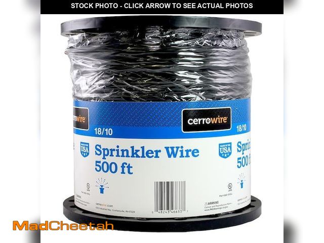 Lot 74-12553744 - 500 ft. 18/10 Black Solid Copper Sprinkler Wire - USED