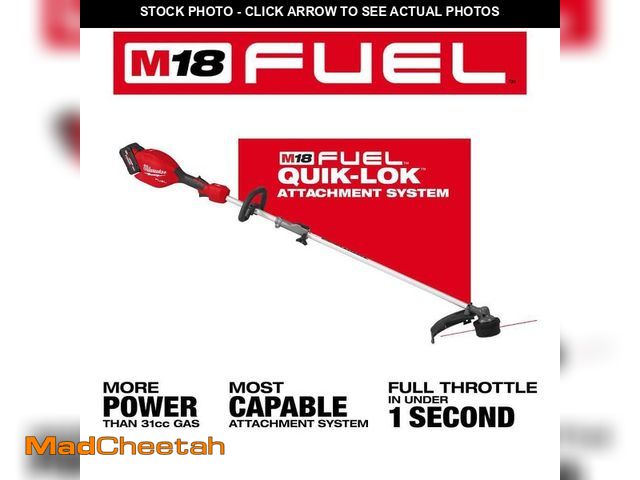 Lot 74-14112616 - Milwaukee M18 FUEL 18V 16 in. Brushless Cordless Battery Powered String Trimmer w/QUIK-LOK Attachmen...