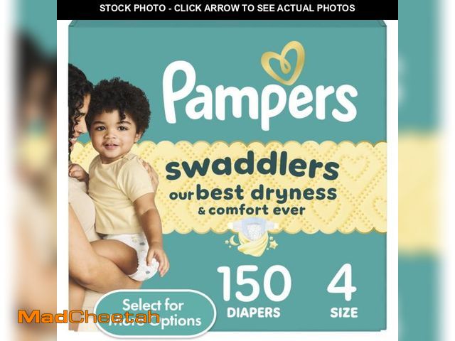Lot 74-12525951 - Swaddlers Baby Diapers, Size 4, 150 Count (Select for More Options) - UNUSED
