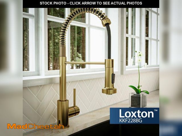 Lot 74-12101349 - Karran Usa Kkf228 Loxton 1.8 GPM Single Hole Kitchen Faucet - Gold - UNUSED
